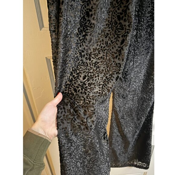 Free People Jen Rossi Black Velvet Pants Size Large - Picture 5 of 13